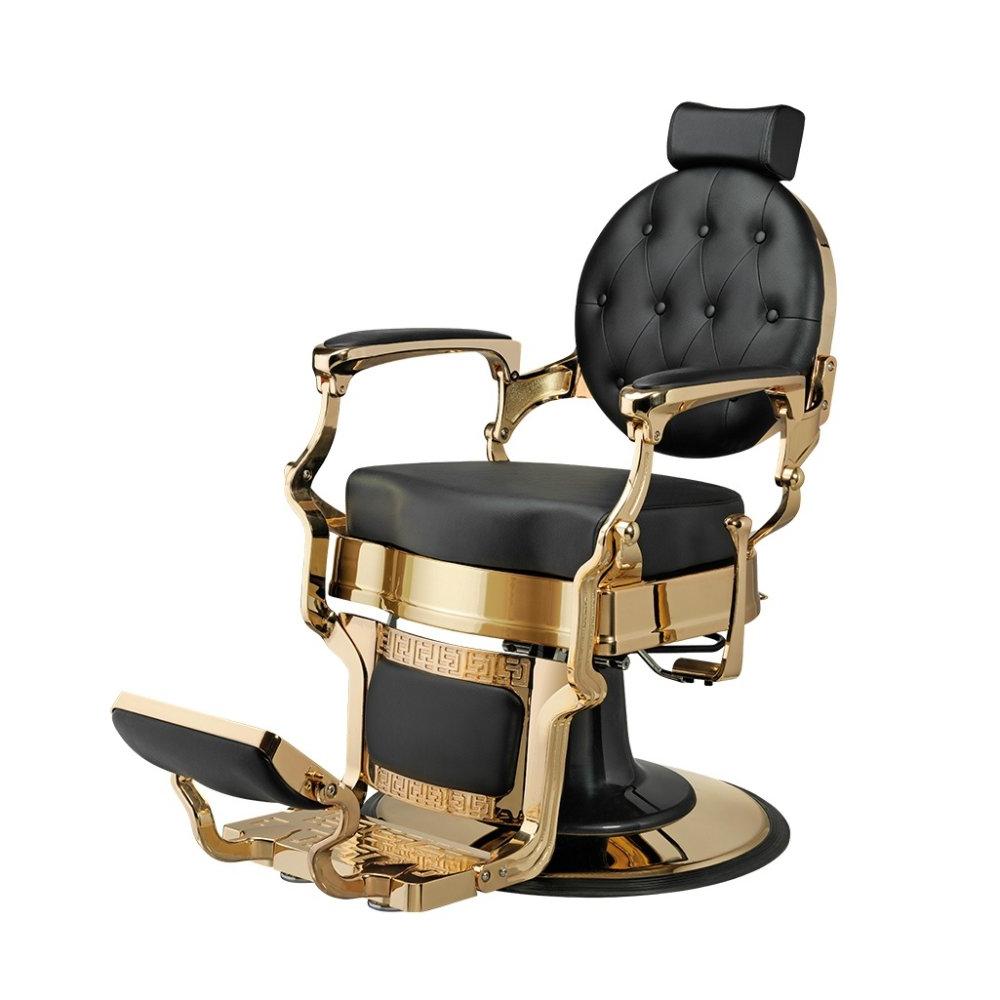 Кресло барбера Buzz Gold Black VIP02 фото