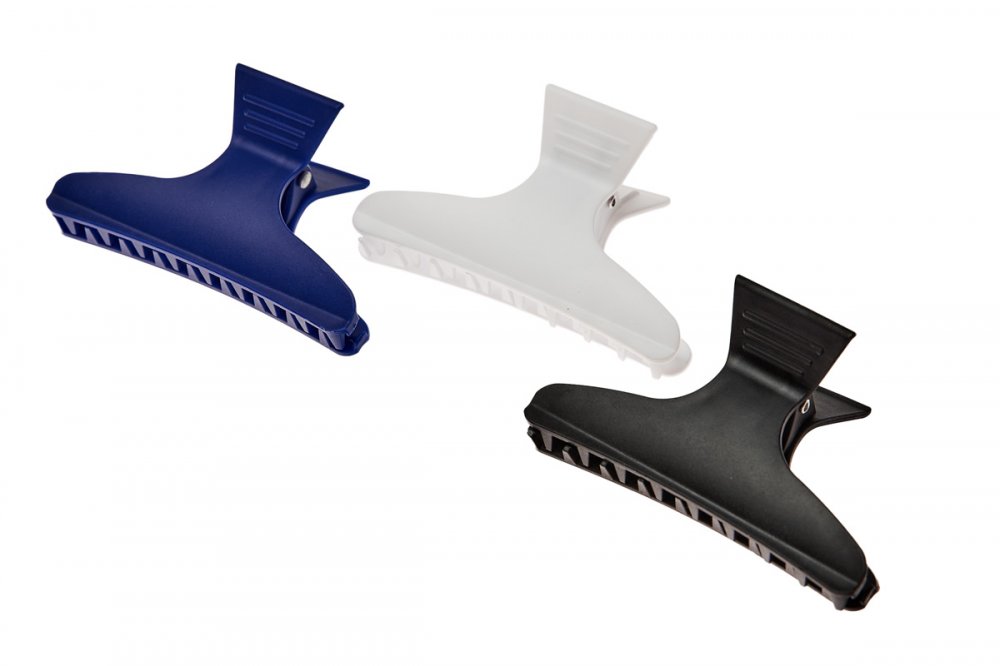 Зажимы "бабочка" пластик (12 шт) фото