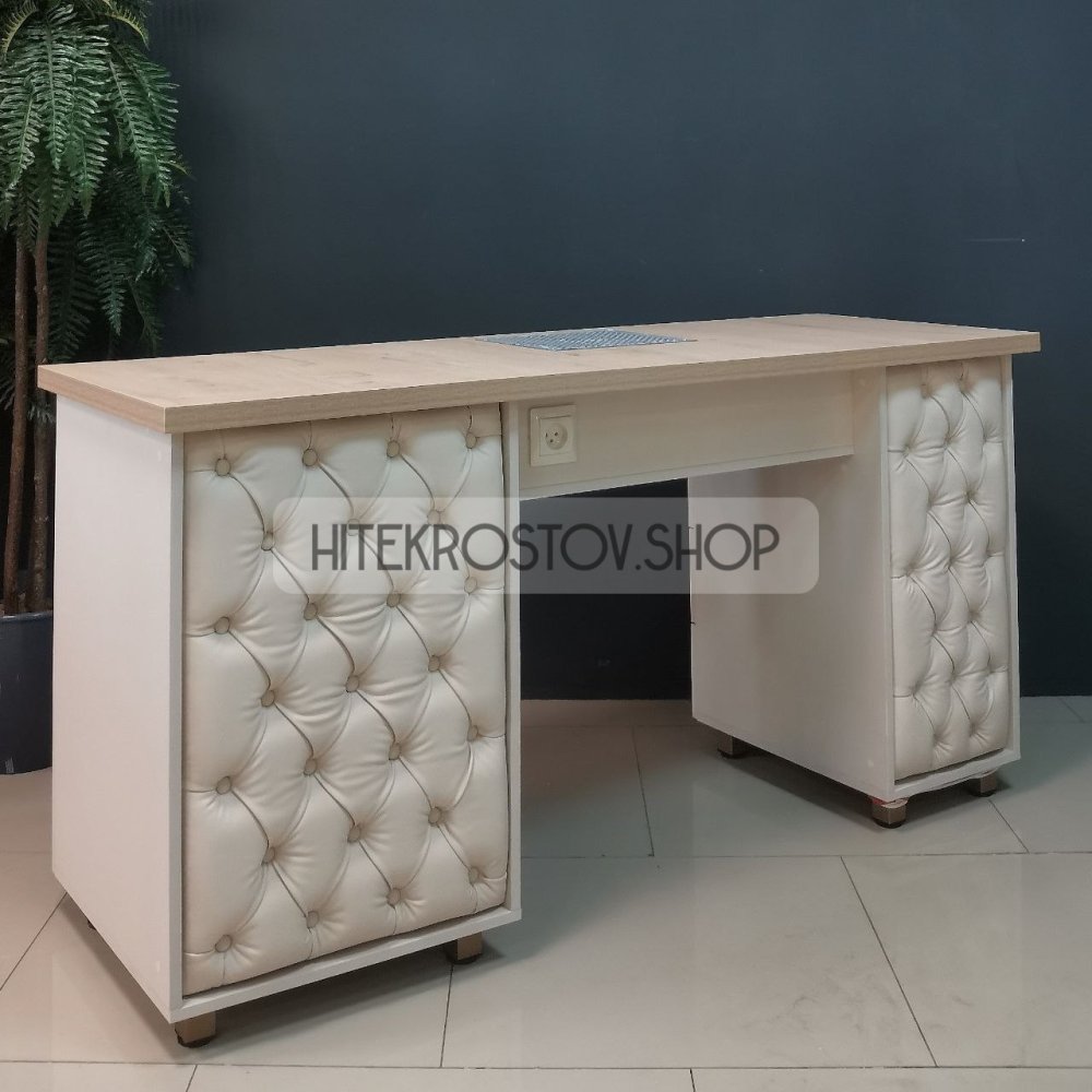 Стол маникюрный №63 + 6 розеток + вытяжка  фото