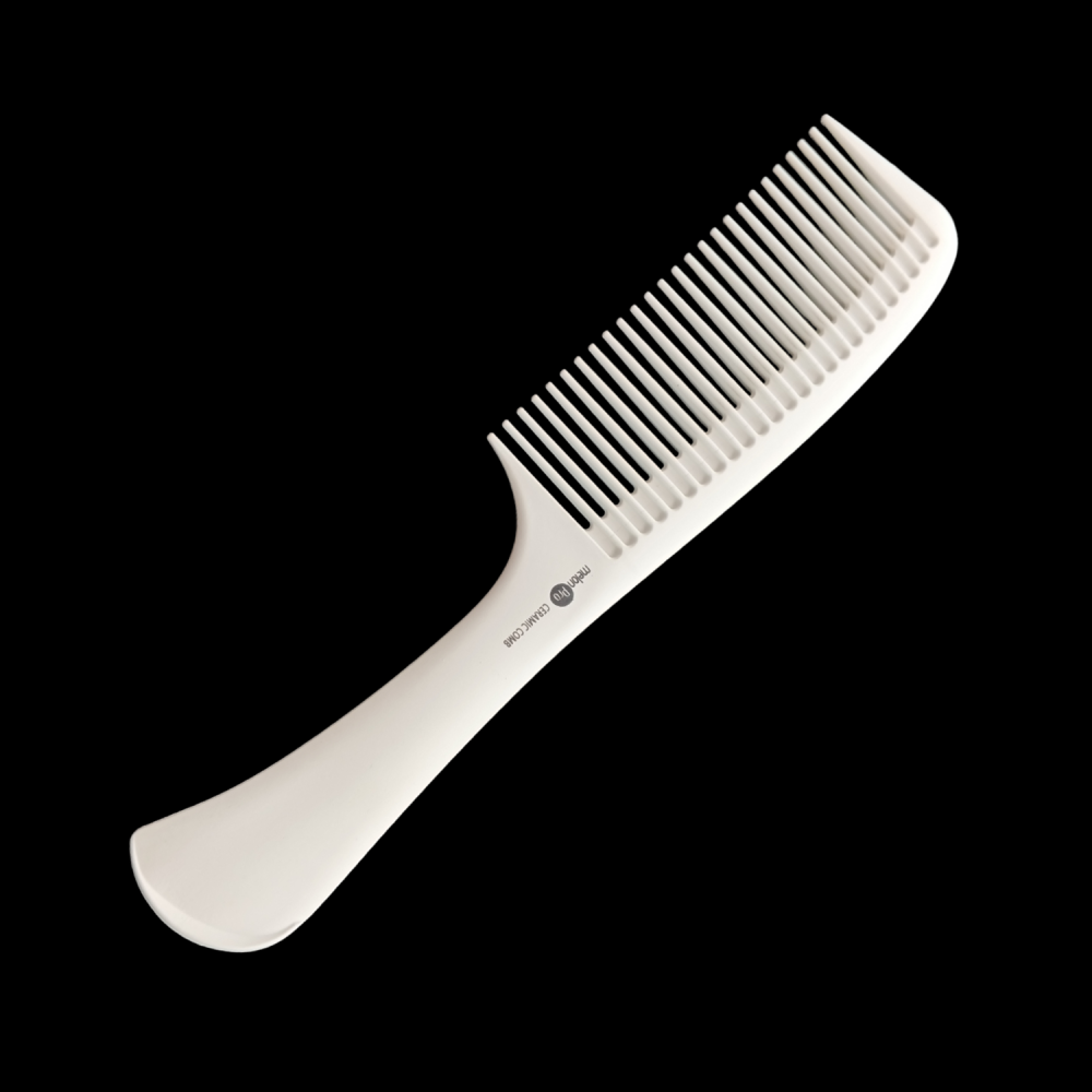 Расческа д/стрижки керам с крупными зубьями, 21 см фото