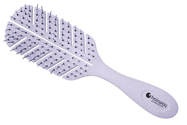 Щетка Hairway ECO Corn массажная 10 рядов 17 см (розовая, бежевая, голубая, мятная) фото