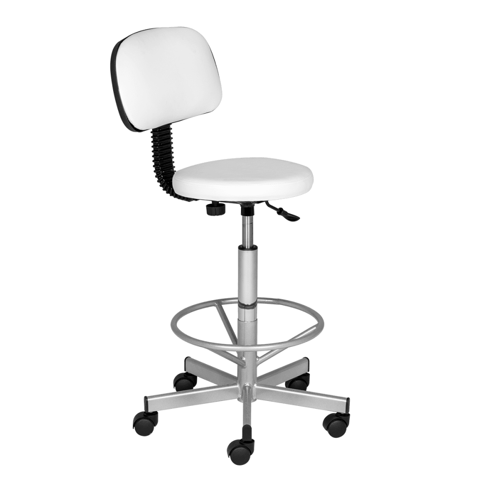 Стул Астек высокий со спинкой (хром) фото