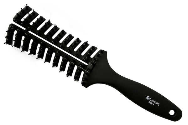 Щетка Hairway изогнутая 11 рядная c щетиной фото