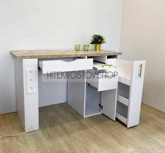 Стол маникюрный №19 + 3 розетки фото