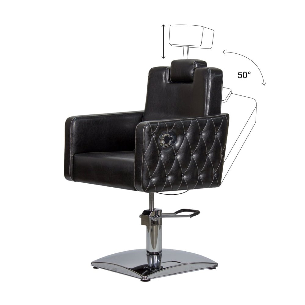 Кресло парикмахерское МД-166 с прострочкой и утяжкой фото