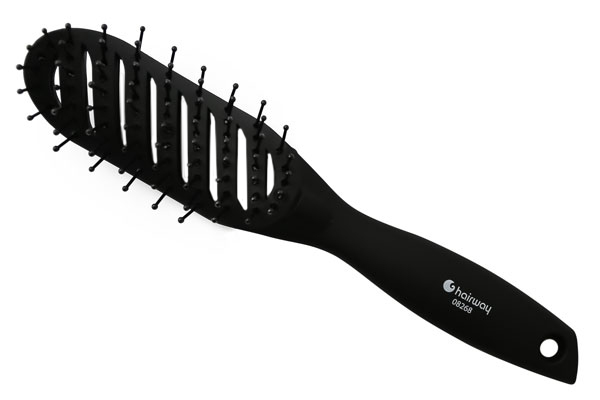 Щетка Hairway 9 рядная, изогнутая фото