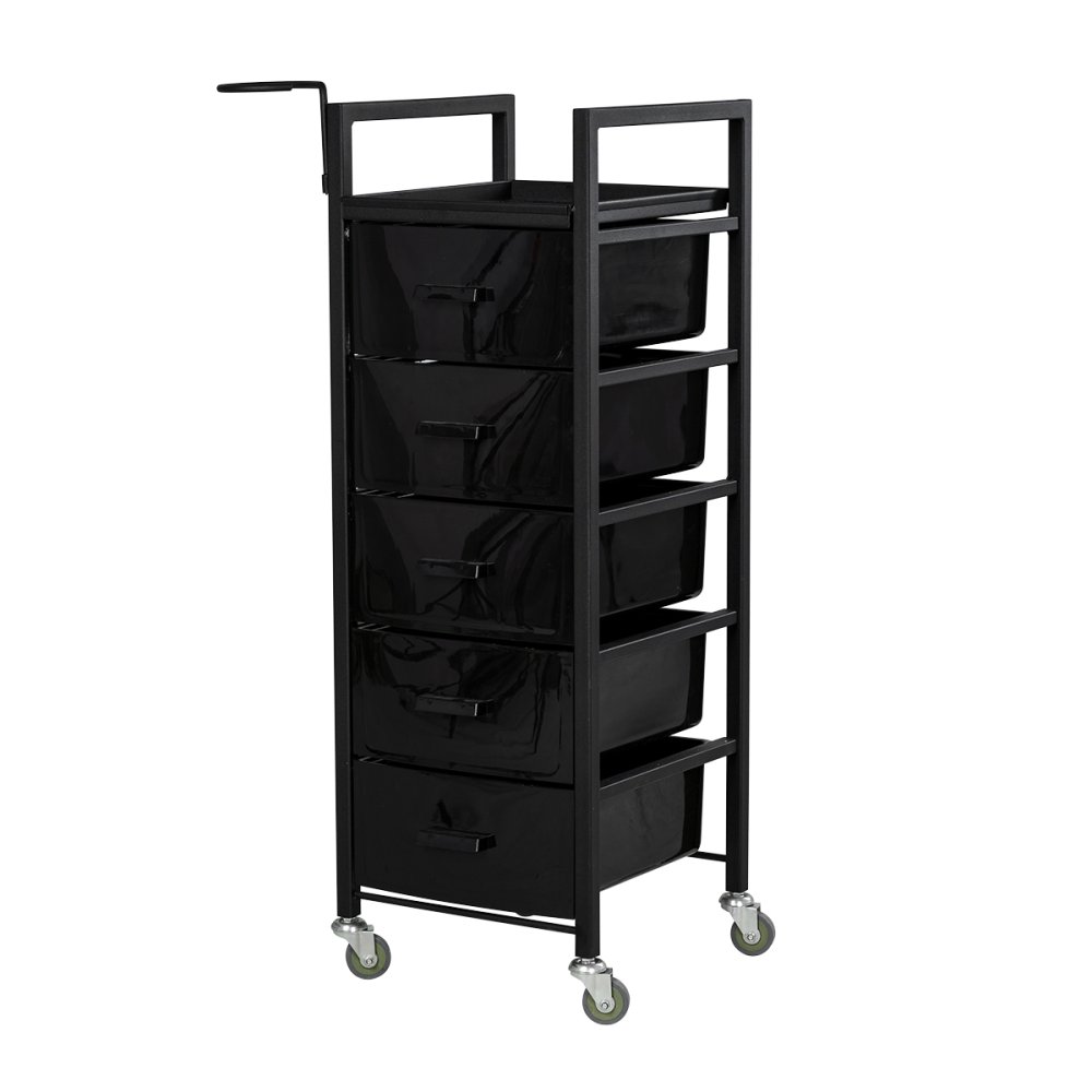 Тележка парикмахерская Дуглас, черный каркас фото