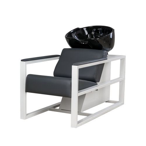 Мойка парикмахерская Дуглас, белый каркас (раковина глубокая) фото