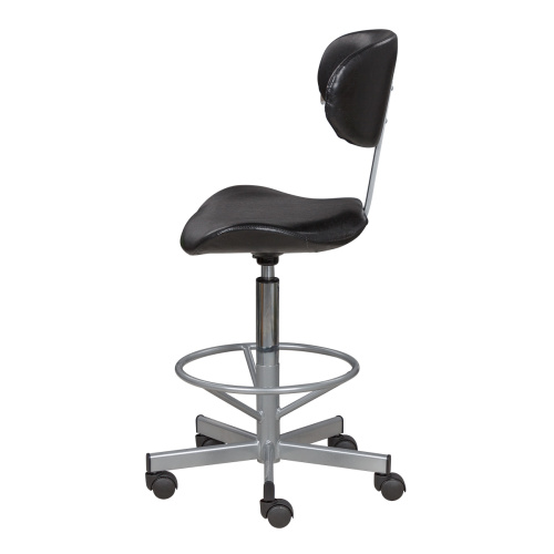 Стул Кейси высокий со спинкой (хром) фото