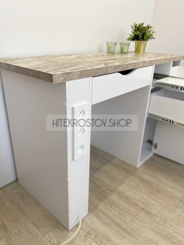 Стол маникюрный №19 + 3 розетки фото