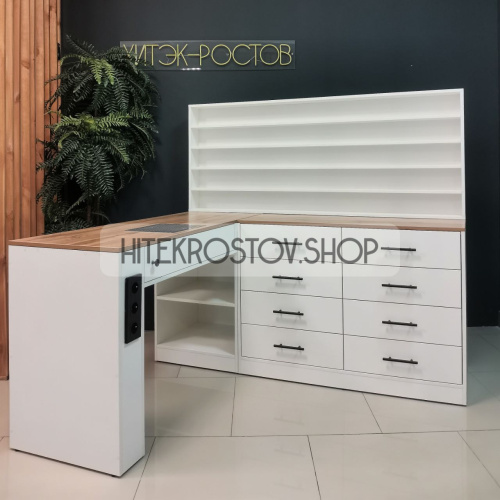 Стол маникюрный №65 + 4 розетки фото