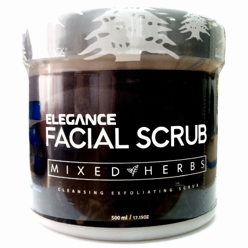 Скраб Elegance д/лица 500мл (алое вера/ментол/травы) фото