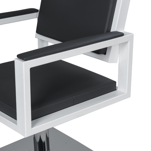 Кресло парикмахерское Дуглас, белый каркас фото