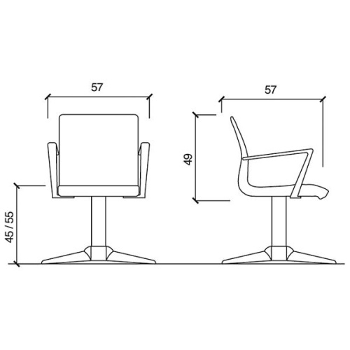 Кресло парикмахерское ALUOTIS ECOBLACK Gamma&Bross фото