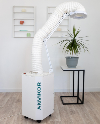 Вытяжка для маникюра и педикюра со встроенным обеззараживателем “ANVIKOR VC-DUO” фото