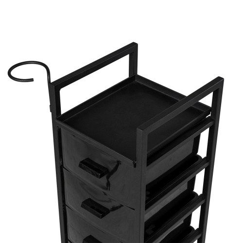 Тележка парикмахерская Дуглас, черный каркас фото