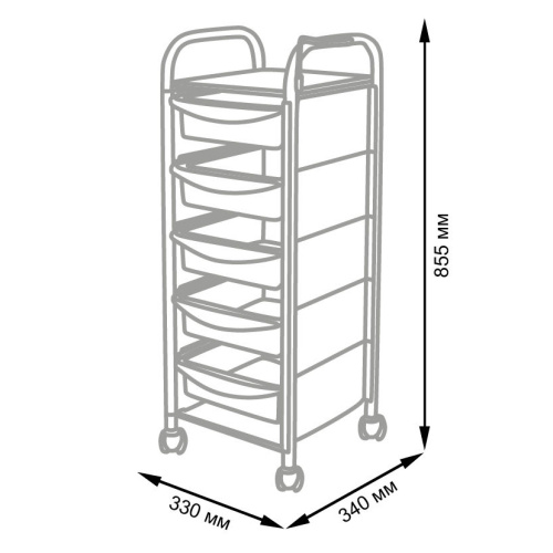 Тележка парикмахерская М-02 фото