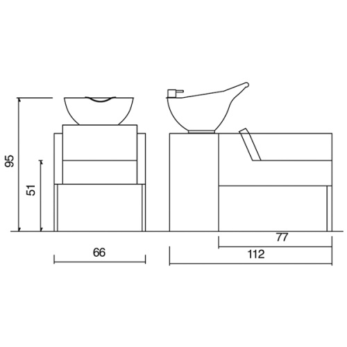 Мойка парикмахерская KUBIKWASH Gamma&Bross фото