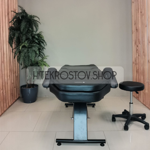 Кушетка косметологическая REST с лотками (черная) фото