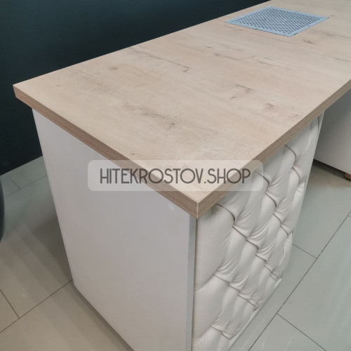 Стол маникюрный №63 + 6 розеток + вытяжка  фото