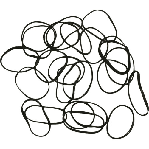 Резинки силиконовые, черные 180шт/уп фото