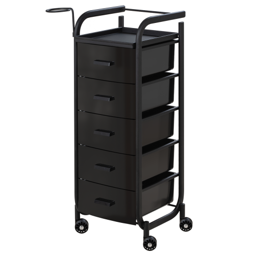 Парикмахерская тележка Арт (черный каркас) фото