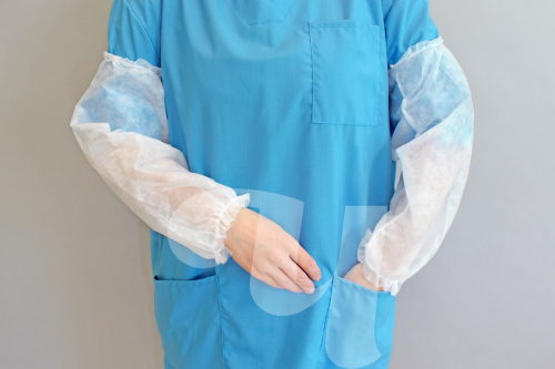 Нарукавники спанбонд бел 10 пар фото