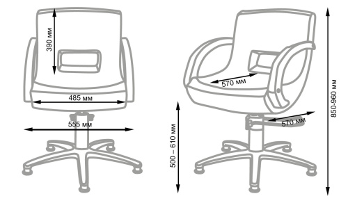 Кресло парикмахерское МД-2203  фото