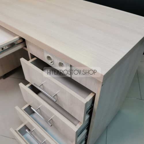 Стол маникюрный Премиум №1 + 2 розетки фото