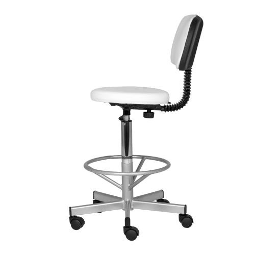 Стул Астек высокий со спинкой (хром) фото