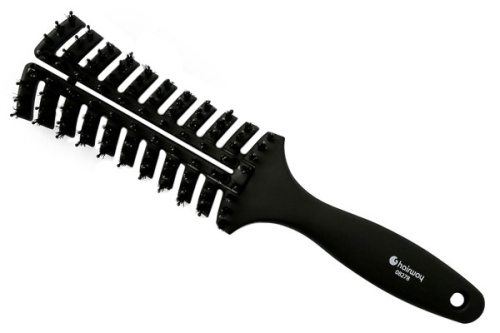 Щетка Hairway изогнутая 11 рядная c щетиной фото