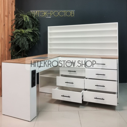 Стол маникюрный №65 + 4 розетки фото