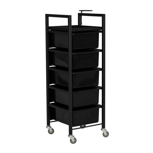 Тележка парикмахерская Дуглас, черный каркас фото