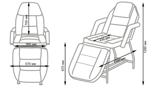 Кушетка косметологическая Релакс фото
