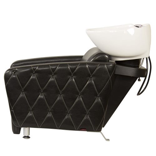 Мойка парикмахерская МД-123,с регулировкой ножной части, прострочкой и утяжкой (раковина глубокая) фото