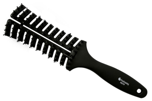 Щетка Hairway изогнутая 11 рядная c щетиной фото