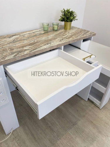 Стол маникюрный №19 + 3 розетки фото