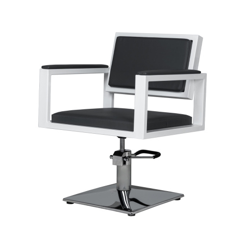 Кресло парикмахерское Дуглас, белый каркас фото
