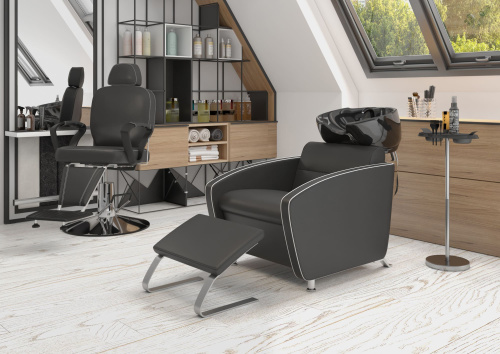 Подставка под ноги для парикмахерской мойки фото