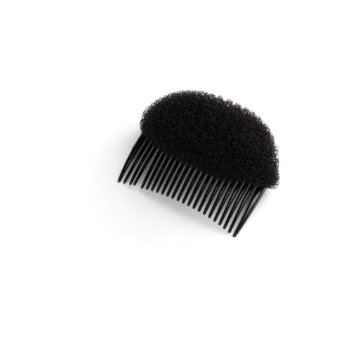 Гребень-бублик нейлон (черный, бежевый) фото