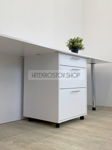 Стол маникюрный двойной №3 складной + 4 розетки фото