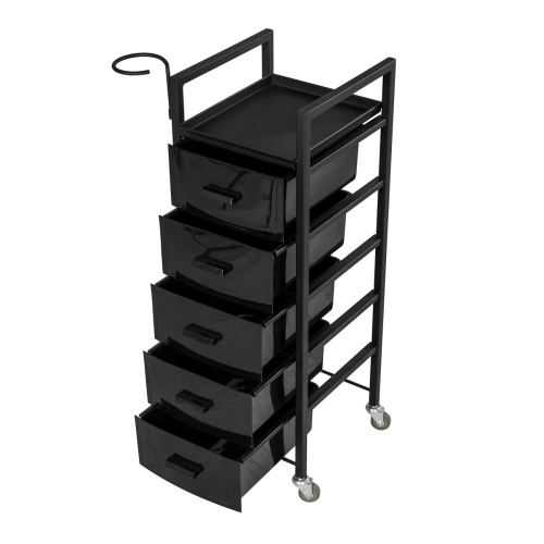 Тележка парикмахерская Дуглас, черный каркас фото