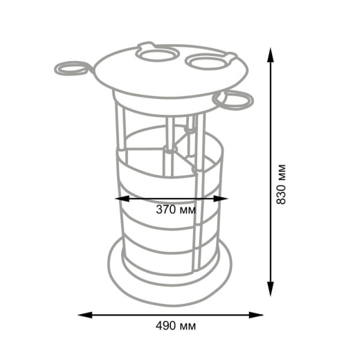 Тележка парикмахерская GiroCo Luisa white фото