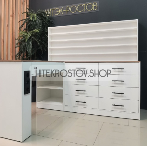 Стол маникюрный №65 + 4 розетки фото