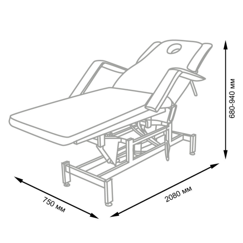 Кушетка косметологическая МД-850 фото