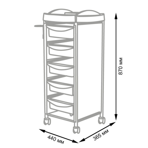 Тележка парикмахерская М-03 Next фото