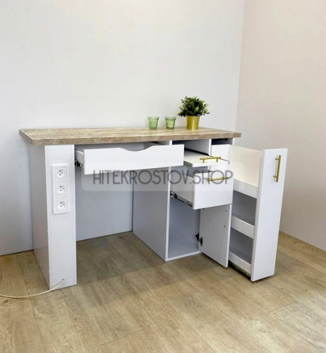 Стол маникюрный №19 + 3 розетки фото