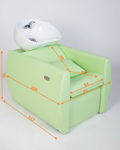 Мойка-реклайнер парикмахерская Оливия (раковина глубокая) фото