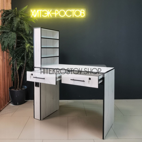 Стол маникюрный №56 + 4 розетки фото