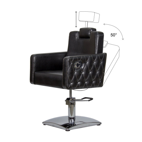 Кресло парикмахерское МД-166 с прострочкой и утяжкой фото